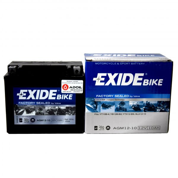 Акумулятор гелевий Exide SLA12-10 = AGM12-10