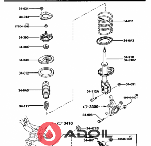 Прокладка пружини B455-34-012