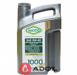 Yacco Premium Vx 1000 LL 5w-40