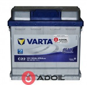 VARTA 552400047 52Ач 470А (0) Blue Dynamic C22