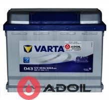Varta 560127054 60Ач 540А (1) Blue Dynamic D43