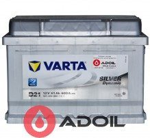 VARTA 561400060 61Ач 600А (0) Silver Dynamic D21