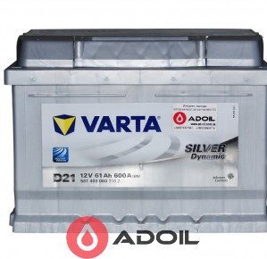 VARTA 561400060 61Ач 600А (0) Silver Dynamic D21