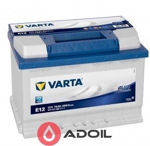 VARTA 574013068 74Ач 680А (1) Blue Dynamic E12