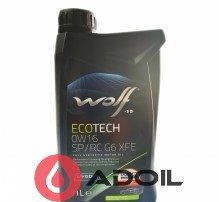 Wolf Ecotech 0w-16 Sp/Rc G6 Xfe