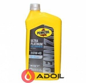 Pennzoil Ultra Platinum 0w-40 Fully Synthetic Srt