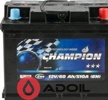 Black 60Ah/12V Champion Euro(0)