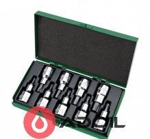 Набор торксов в держателе 1/2" 9 ед. T20-T61 TOPTUL GAAD0903