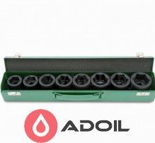 Набор головок ударных 8 ед. 3/4" 26-38 мм TOPTUL GDAD0801