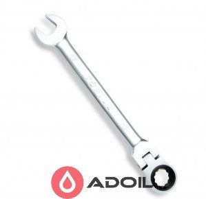 Ключ комбинированный с трещоткой и шарниром 9мм TOPTUL AOAD0909