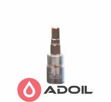 Головка с насадкой HEX 5мм 1/4" TOPTUL BCDA0805