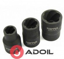 Головка для поврежденных гаек 1/2" 16мм TOPTUL BAAK1616