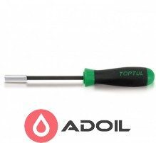 Отвертка-битодержатель 1/4" x 240mm с магнитом TOPTUL FTBA0824