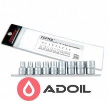 Набор головок TORX 1/2" E10-E24 7ед.(звезда Давида) TOPTUL GAAG0704