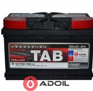 75 Ah / 12V TAB Magic (0) Euro (Низький)