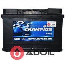 Black 74 Ah/12V Champion Euro (0)