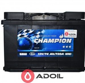 Black 74 Ah/12V Champion Euro (0)