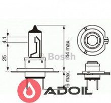 Автолампа H7 24V/70W/PX26d Bosch