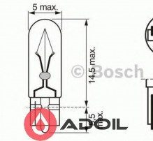 Автолампа 24V/1.2W/W2x4.6d Bosch