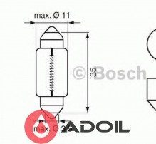 Автолампа C5W 24V/5W/SV8.5-8 Bosch