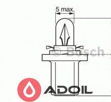 Автолампа 24V/1.2W/B8.5d Bosch