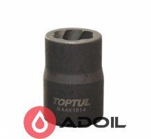 Головка для поврежденных гаек 1/2" 14мм TOPTUL BAAK1614
