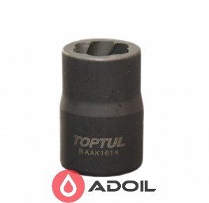 Головка для поврежденных гаек 1/2" 14мм TOPTUL BAAK1614